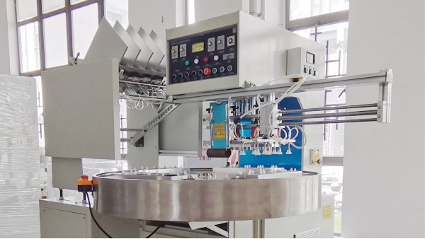 HR-10KW-4AC 自动转盘式高周波熔断机｜吸塑包装专用同步裁切高频机